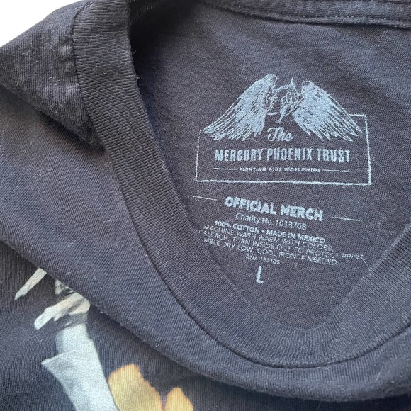 RARE Freddie Mercury Tour Shirt Size L Vintage - Picture 4 of 5